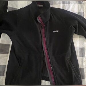 Patagonia Black Fleece Jacket with Logo